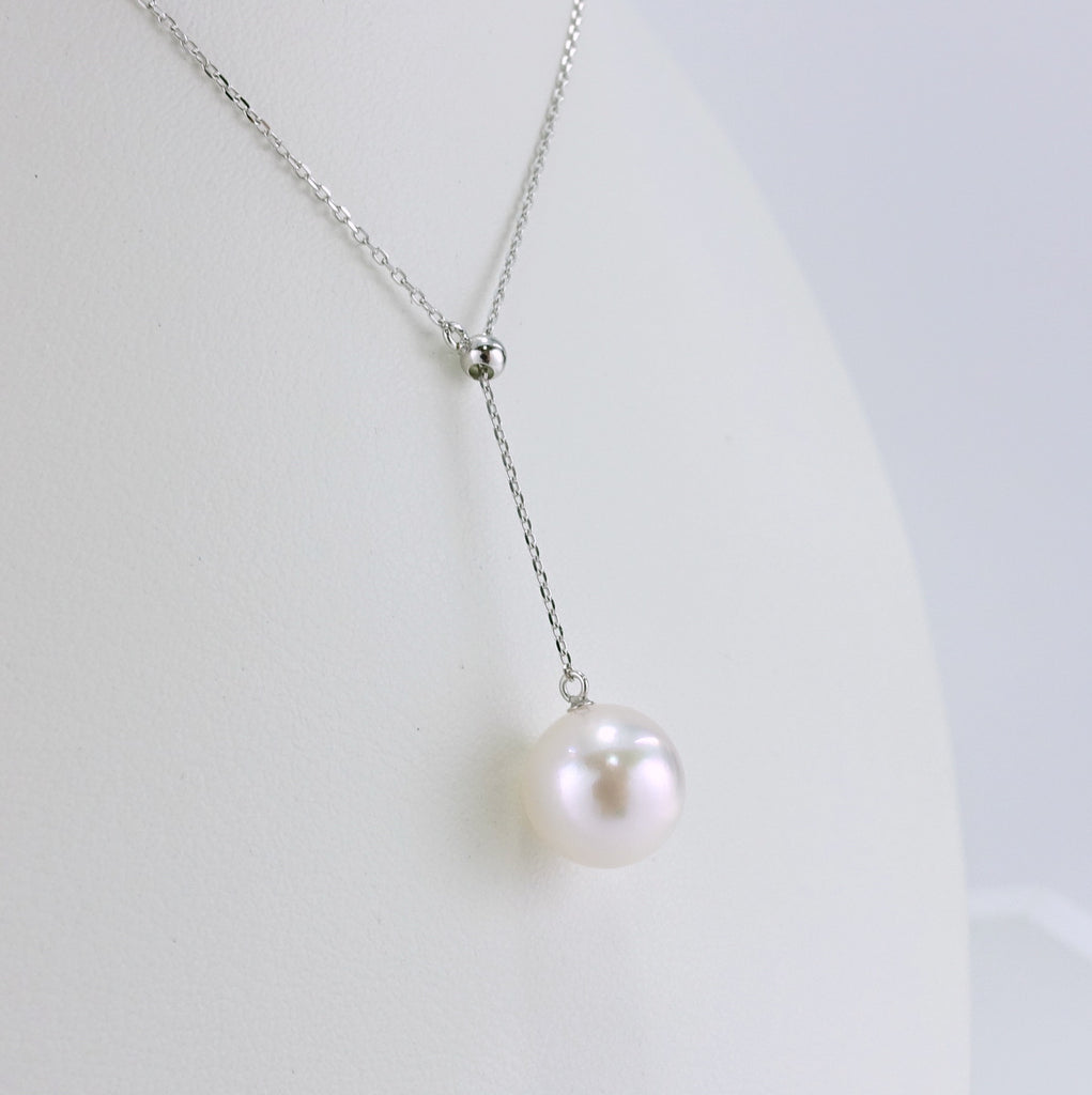 真珠は花珠クラスのテリの強い※在庫整理※K18WGあこや真珠ネックレス ...